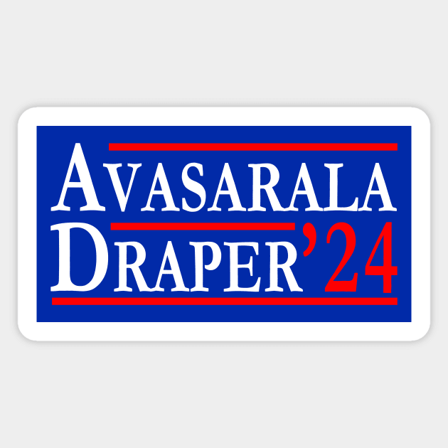 Avasarala Draper Candidates Earth Mars Belt Elections 2024 Sticker by Electrovista